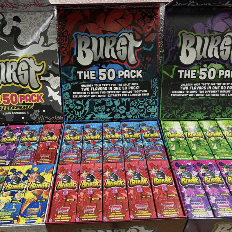 Burst 2G Disposable | 50 pack variety box