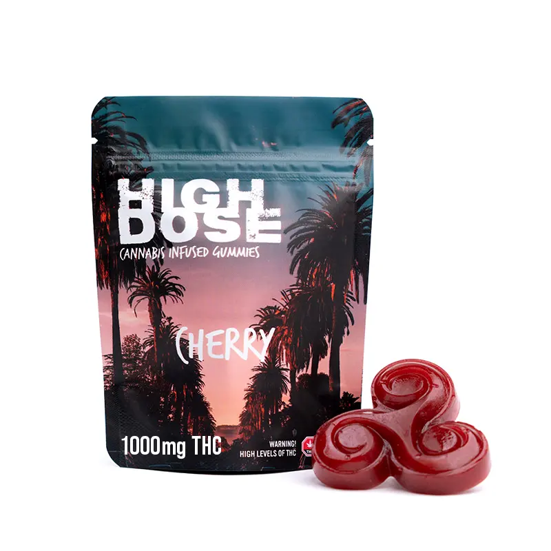 1000mg THC Gummies – High Dose Cherry