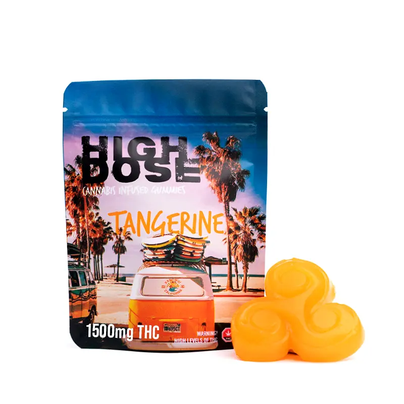 1500mg THC Gummies – High Dose Tangerine