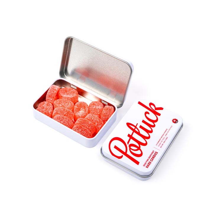 Potluck Sour Pink Grapefruit Hard Candies