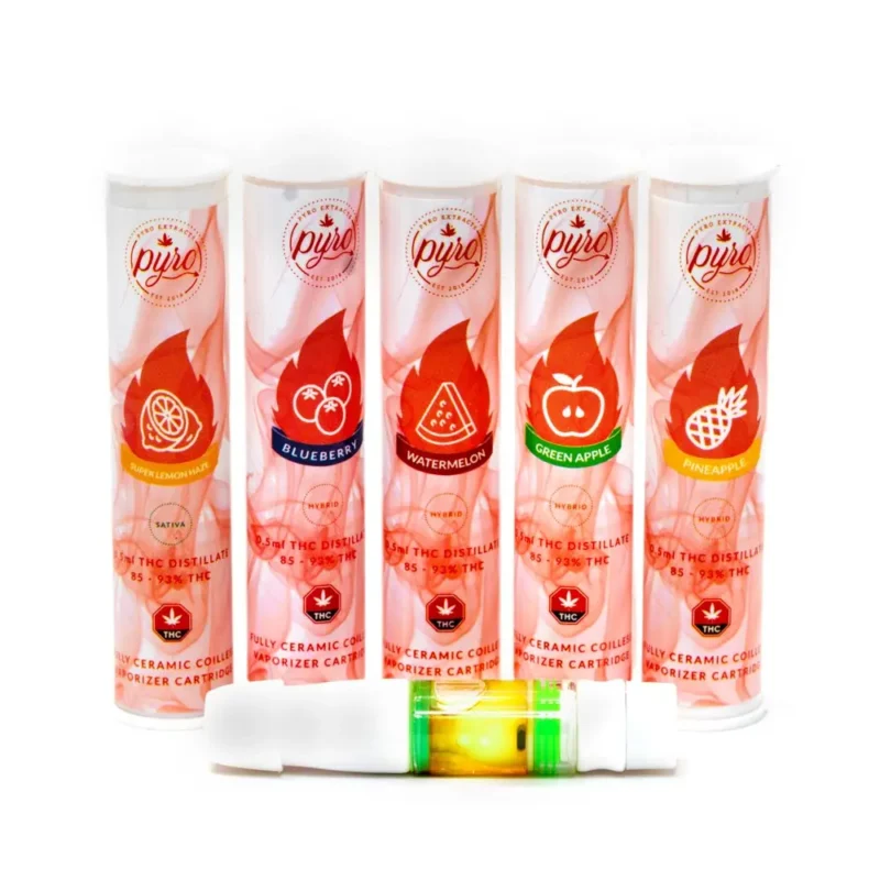 Pyro Extracts THC Distillate Ceramic Cartridge 0.5ml