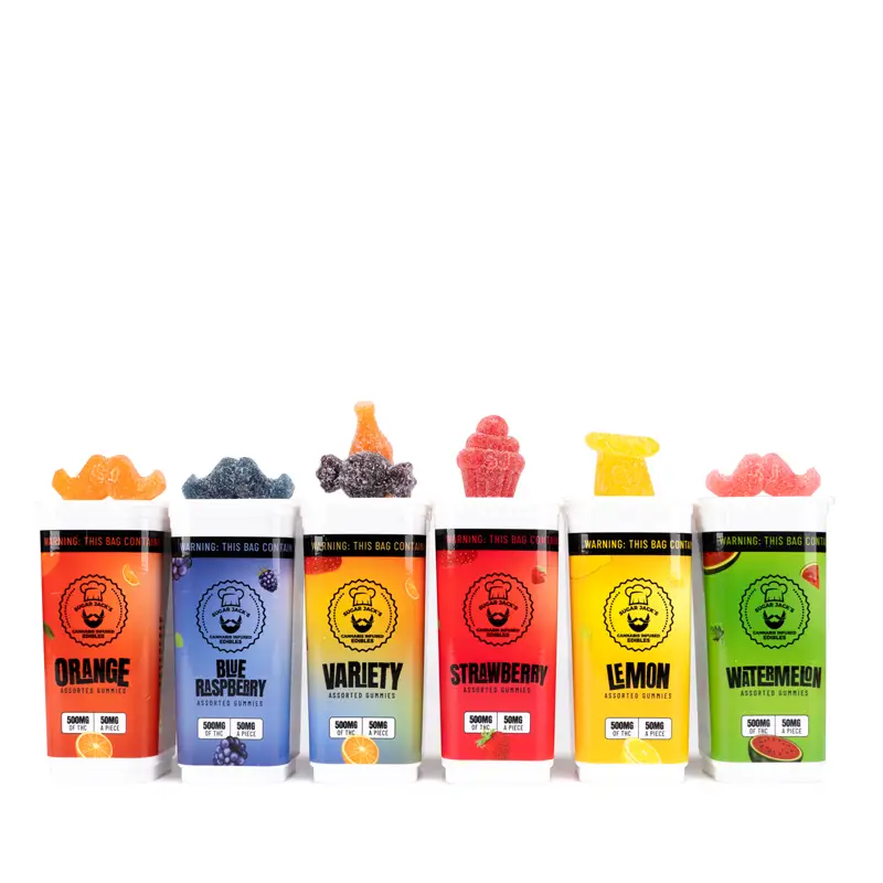 Sugar Jack’s 500mg THC Gummies