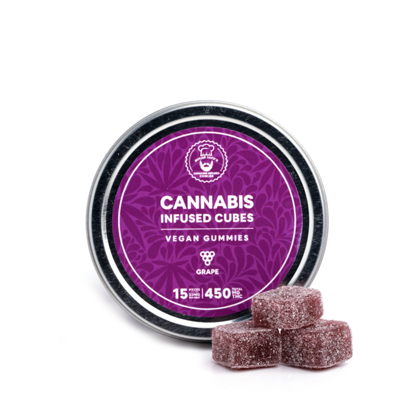 Sugar Jack’s THC Infused Vegan Gummies – Grape (450mg THC)