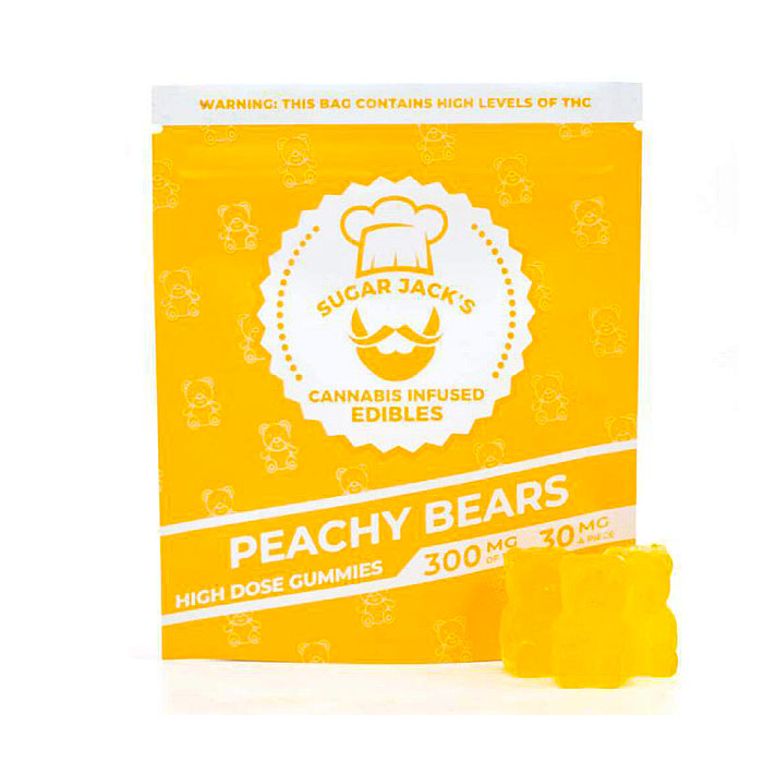 Sugar Jack’s Peachy Bears High Dose (300mg THC)