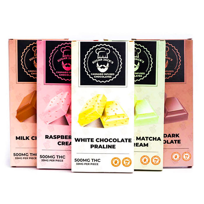 Sugar Jack’s 500mg THC Chocolate Bars