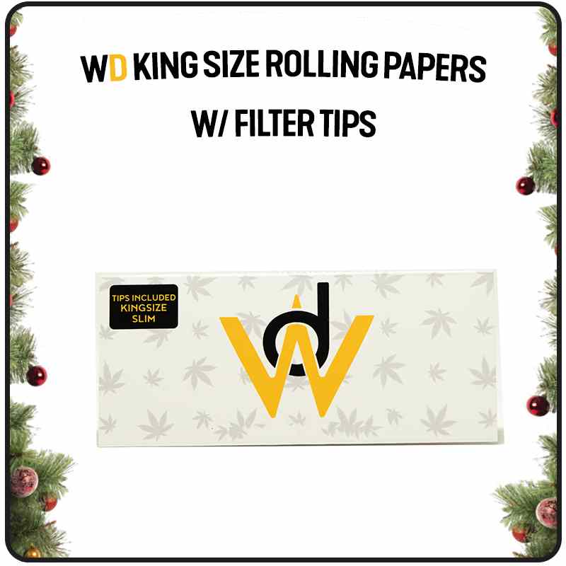 *Free XMAS Gift* WD King Size Rolling Papers w/ filter tips