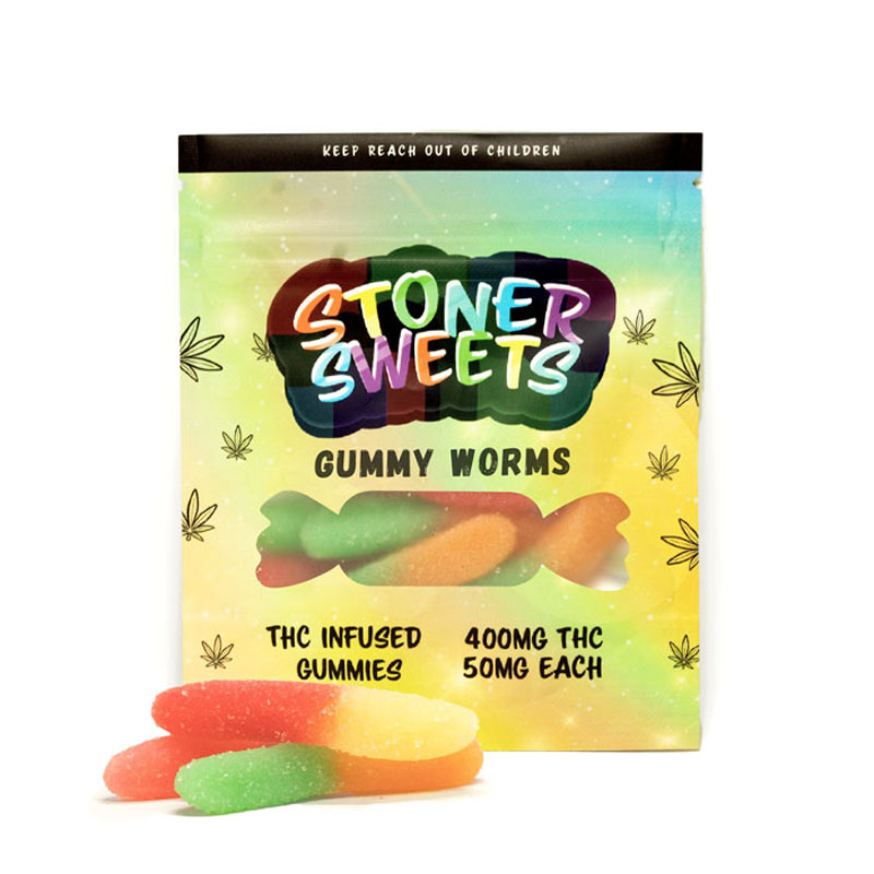 Stoner Sweets Gummy Worms (400mg THC)