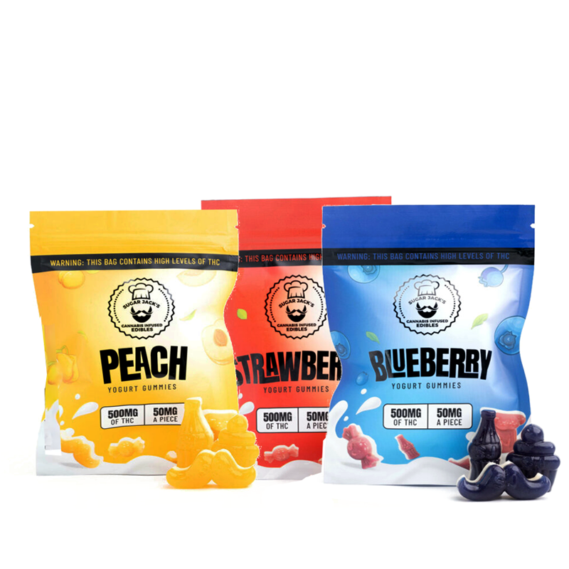 500mg THC Yogurt Gummies by Sugar Jack’s