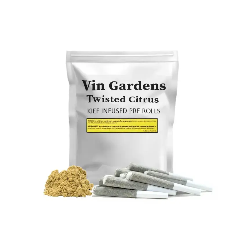 *Free Gift* 5 Twisted Citrus Kief Infused Pre-Rolls
