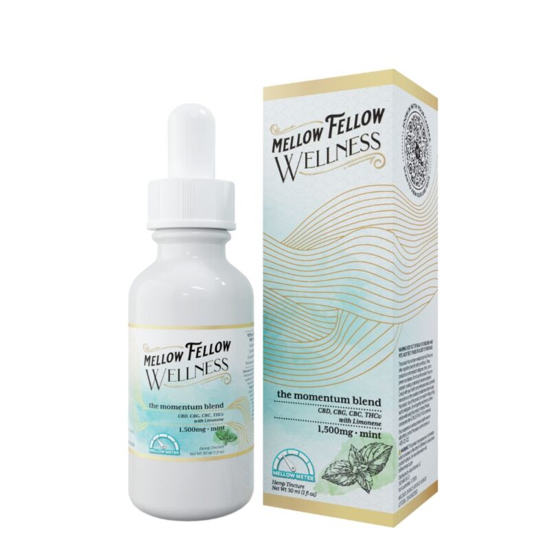 Mellow Fellow Wellness Tincture Momentum Blend Mint – 1500mg