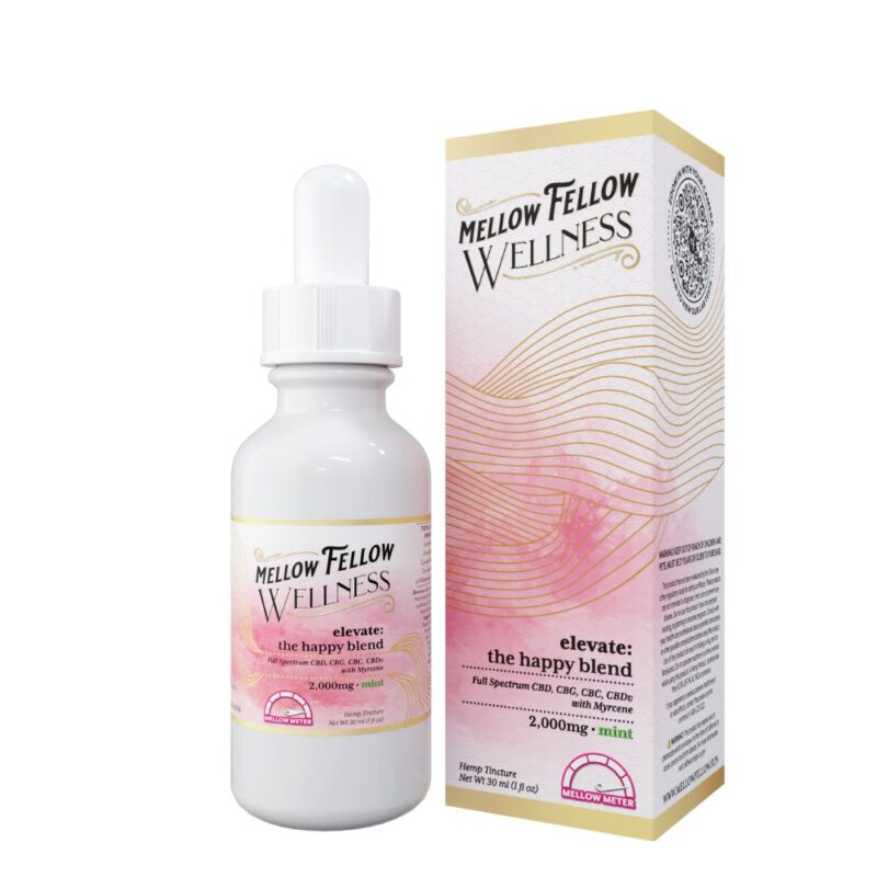Mellow Fellow Wellness Tincture Elevate Blend – 2000mg