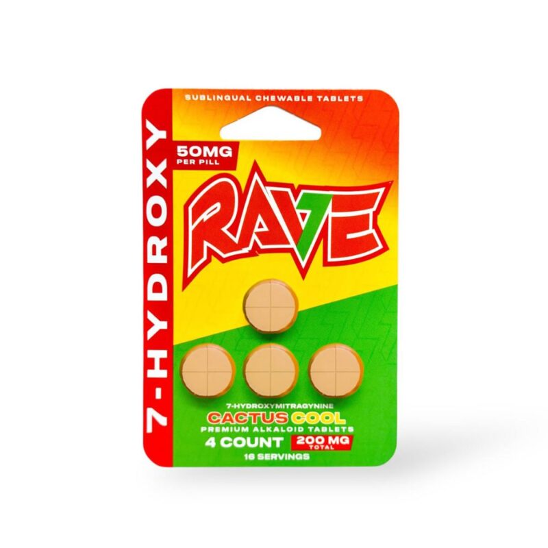 Rave 7-Hydroxy 4ct Tablets – 200mg