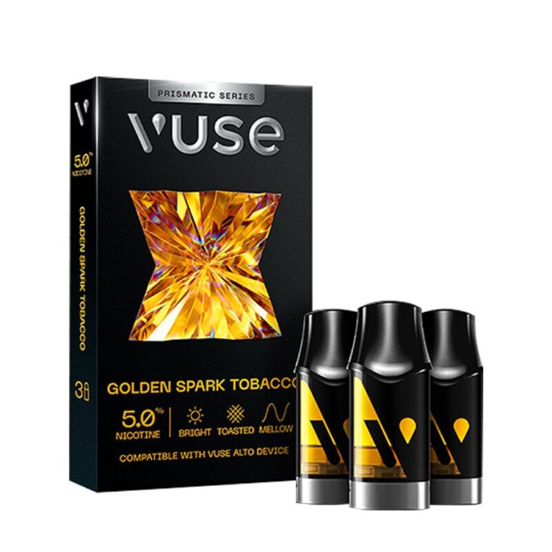 VUSE Alto Pods 5% 3 pack – Golden Spark Tobacco