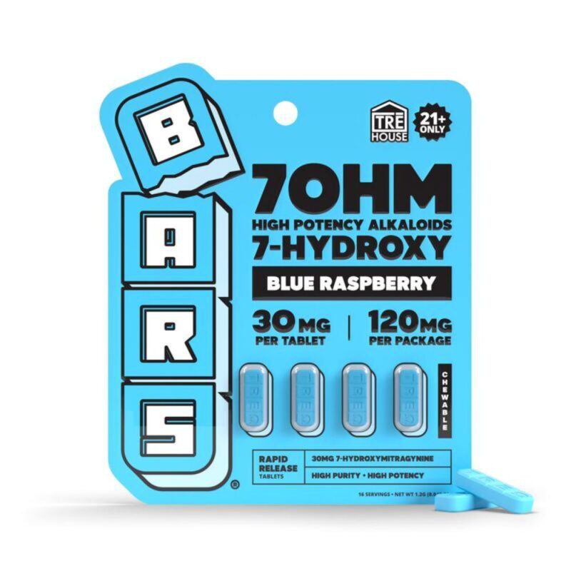 BARS 7-Hydroxy Tablets 4ct – 120mg
