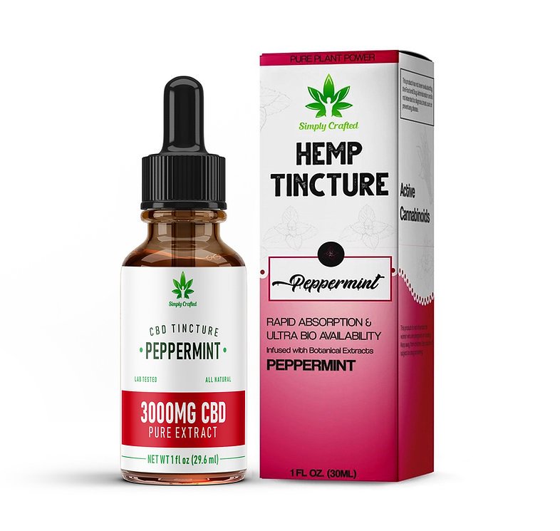 Peppermint Hemp Tincture | 3000mg CBD
