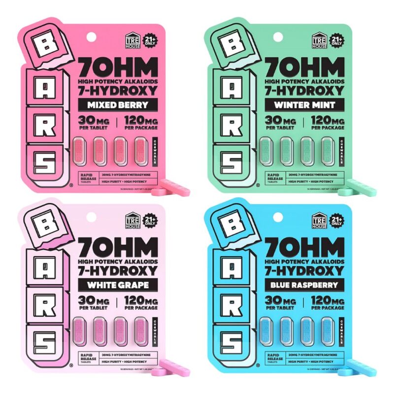 BARS 7-Hydroxy Tablets 4ct – 120mg - Image 4