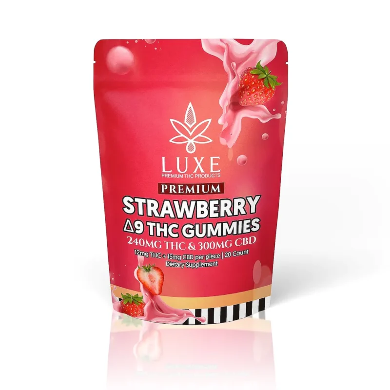 Luxe Strawberry THC Gummies | 20 Count