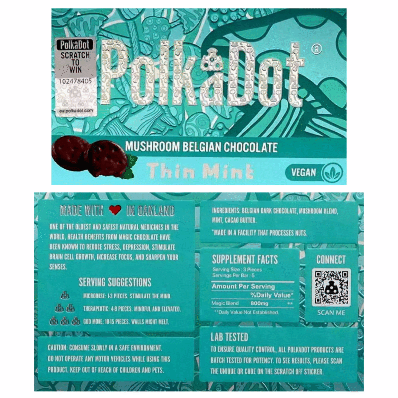 Polkadot Thin Mint Chocolate Bar