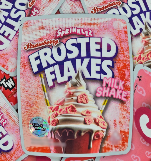 Strawberry Frosted Flakes Milkshake