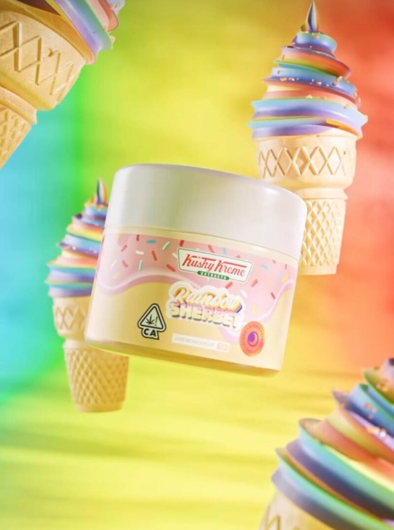 Kushy Kreme Rainbow Sherbet Live Resin Sugar