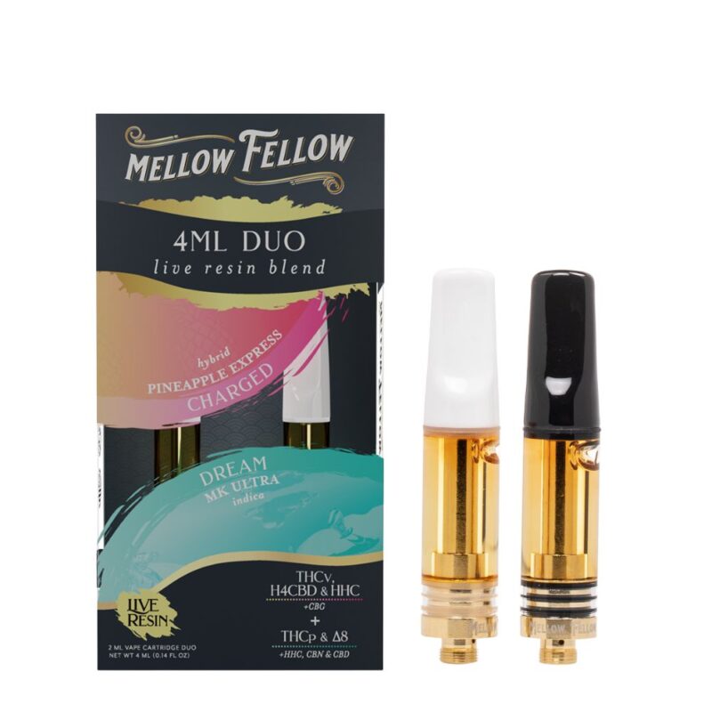 Mellow Fellow Live Resin Duos Cartridge – 4 Grams (2 carts per pack)